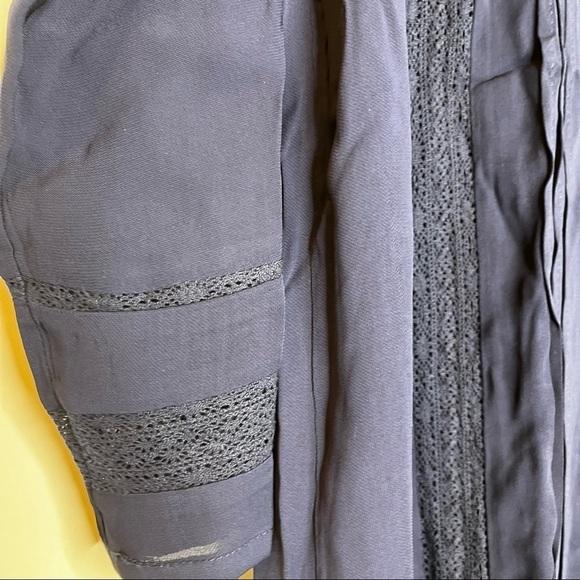 Soft Surroundings | Capistrano Crochet Lace Pintuck Top & Cami - Maritime Blue - Picture 5 of 8